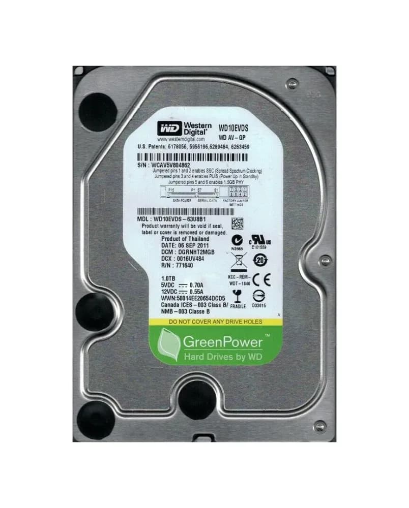 WD10EVDS - Western Digital 1TB 7200RPM SATA 3Gb/s 3.5-in Hard Drive