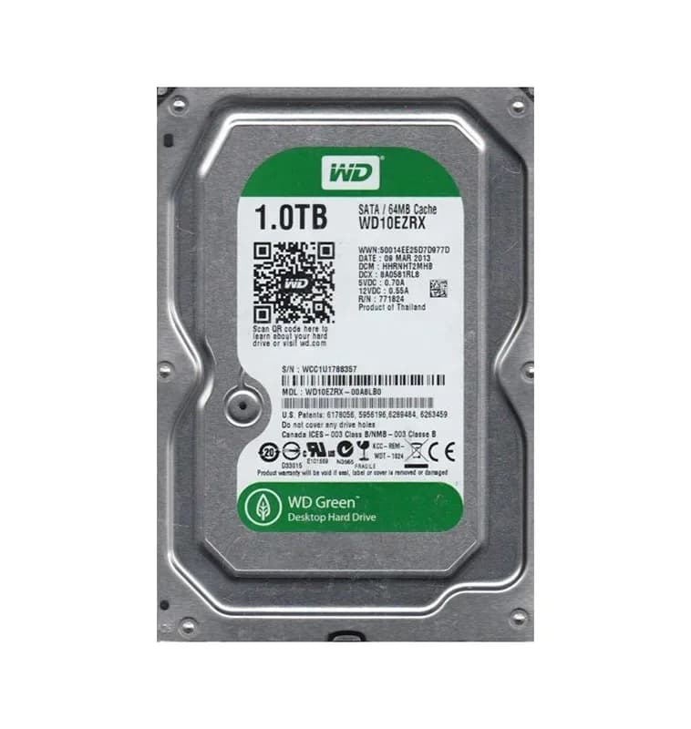 WD10EZRX - Western Digital 1TB 5400RPM SATA 6Gb/s 3.5-in Hard Drive