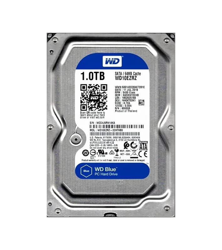 WD10EZRZ - Western Digital 1TB 5400RPM SATA 6Gb/s 3.5-in Hard Drive