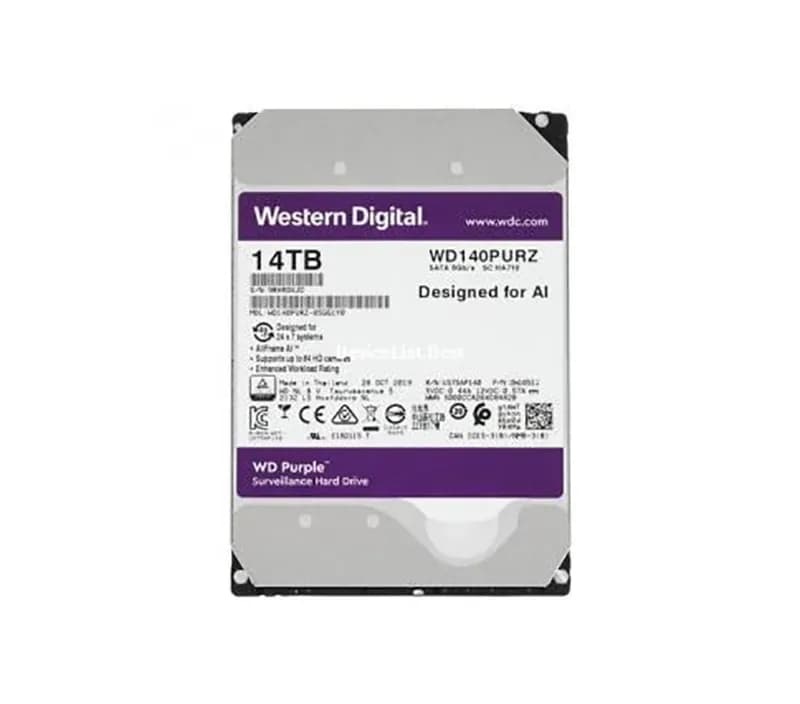 WD140PURZ - Western Digital 14TB 7200RPM SATA 6Gb/s 3.5-in Hard Drive