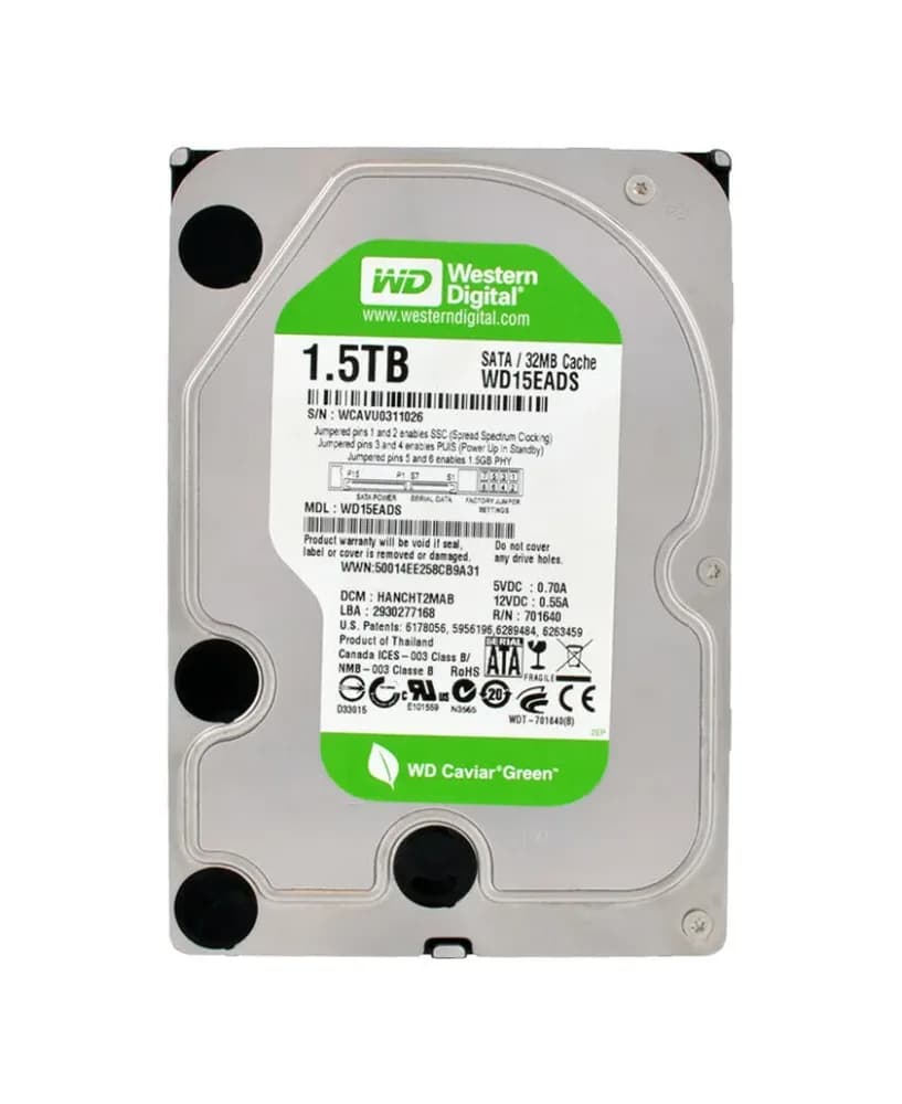 WD15EADS - Western Digital 1.5TB 5400RPM SATA 3Gb/s 3.5-in Hard Drive