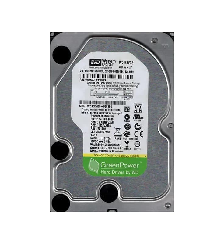 WD15EVDS - Western Digital 1.5TB 5400RPM SATA 3Gb/s 3.5-in Hard Drive