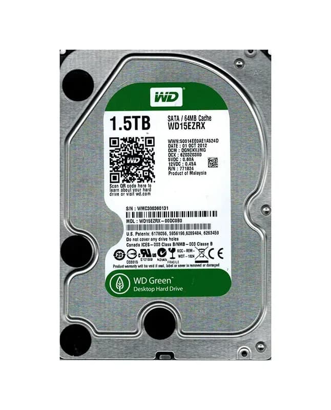 WD15EZRX - Western Digital 1.5TB 5400RPM SATA 6Gb/s 3.5-in Hard Drive