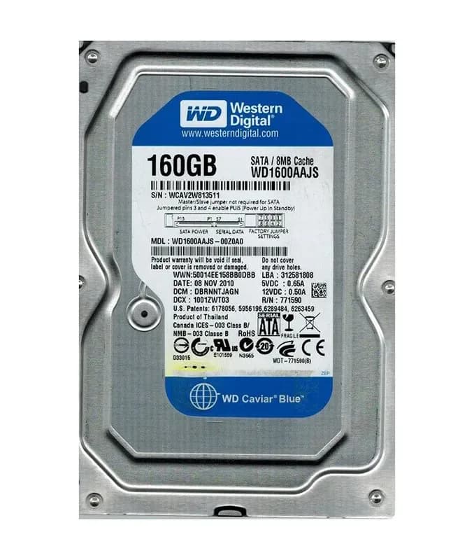 WD1600AAJS - WD 160GB 7200RPM SATA 3Gb/s 3.5-in HDD