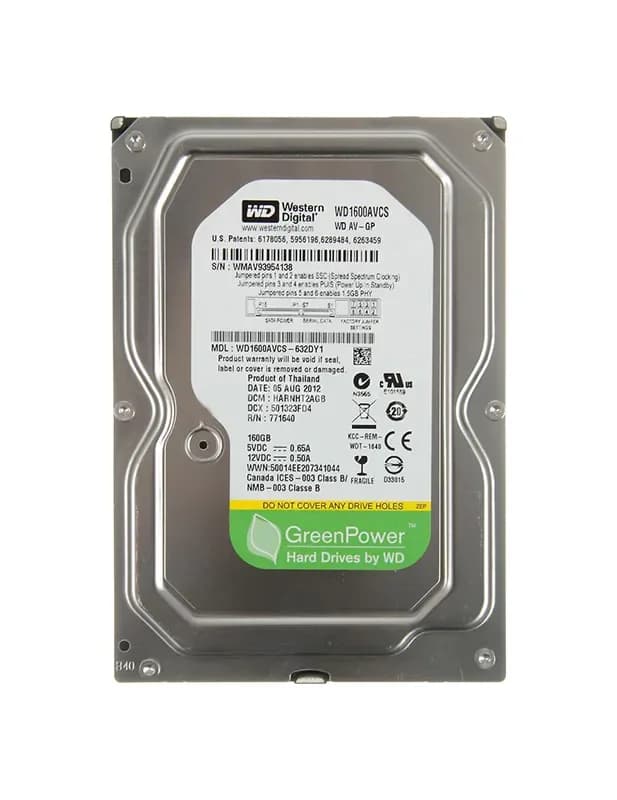 WD1600AVCS - WD 160GB 5400RPM SATA 3Gb/s 3.5-in HDD