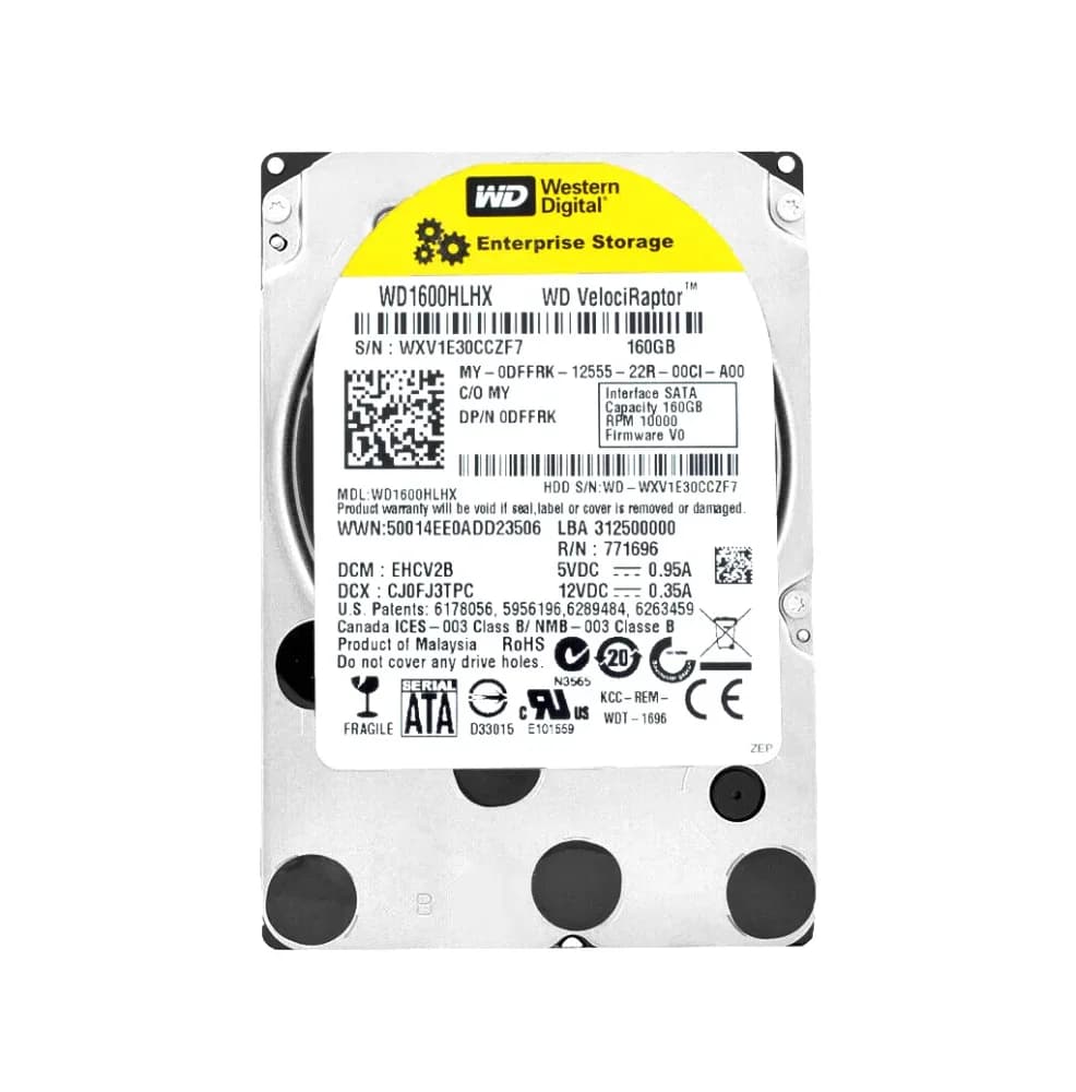 WD1600HLHX - WD 160GB 10000RPM SATA 6Gb/s 3.5-in HDD