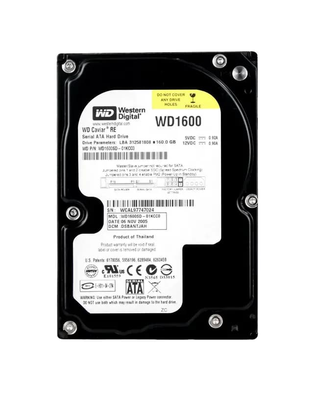 WD1600SD - WD 160GB 7200RPM SATA 1.5Gb/s 3.5-in HDD