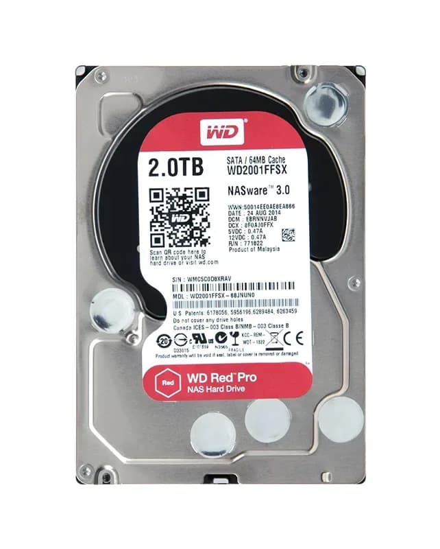 WD2001FFSX - WD 2TB 7200RPM SATA 6Gb/s 3.5-in HDD