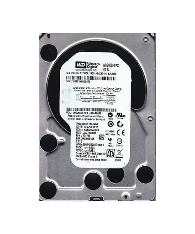 WD2009FYPX - WD 2TB 5400RPM SATA 6Gb/s 3.5-in HDD
