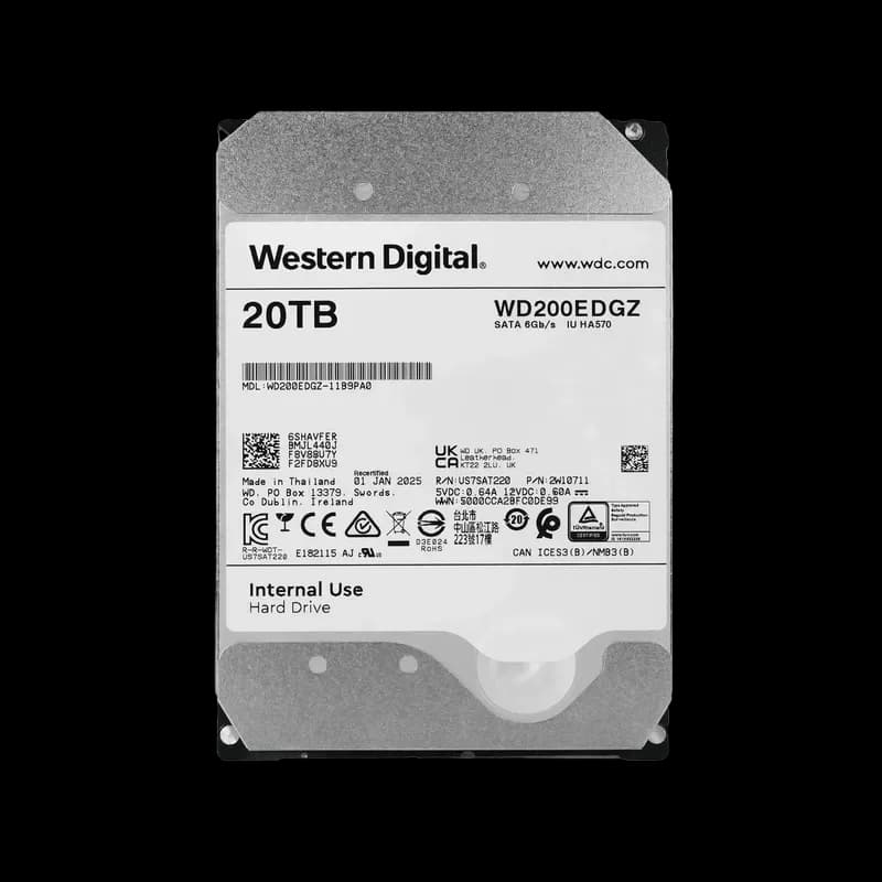 WD200EDGZ - Western Digital 20TB 7200RPM SATA 3.5-Inch Hard Drive