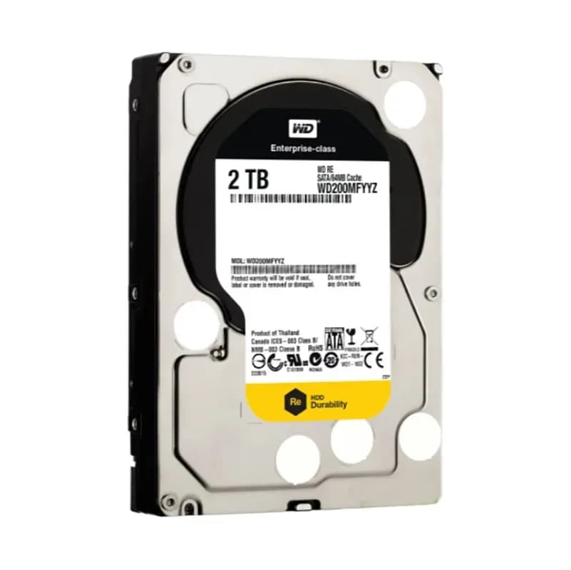 WD200MFYYZ - WD 2TB 7200RPM SATA 6Gb/s 3.5-in HDD