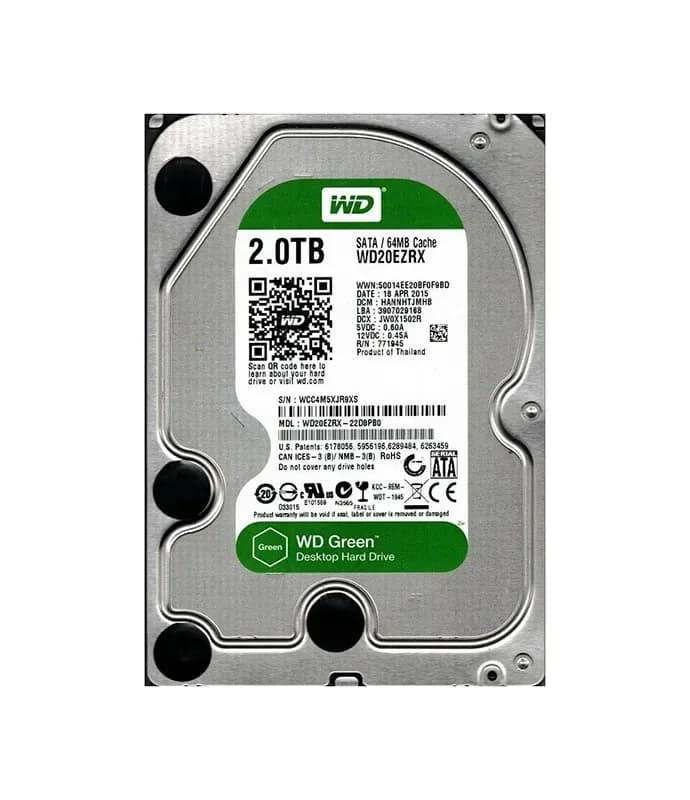 WD20EZRX - Western Digital 2TB 5400RPM SATA 6Gb/s 3.5-in Hard Drive