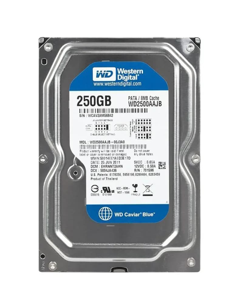 WD2500AAJB - WD Caviar Blue 250GB 7200RPM PATA (RoHS) 3.5" Hard Drive