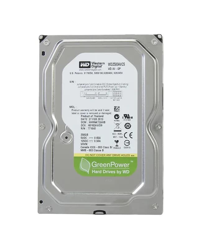 WD2500AVCS - WD 250GB 7200RPM SATA 3Gb/s 3.5-in HDD