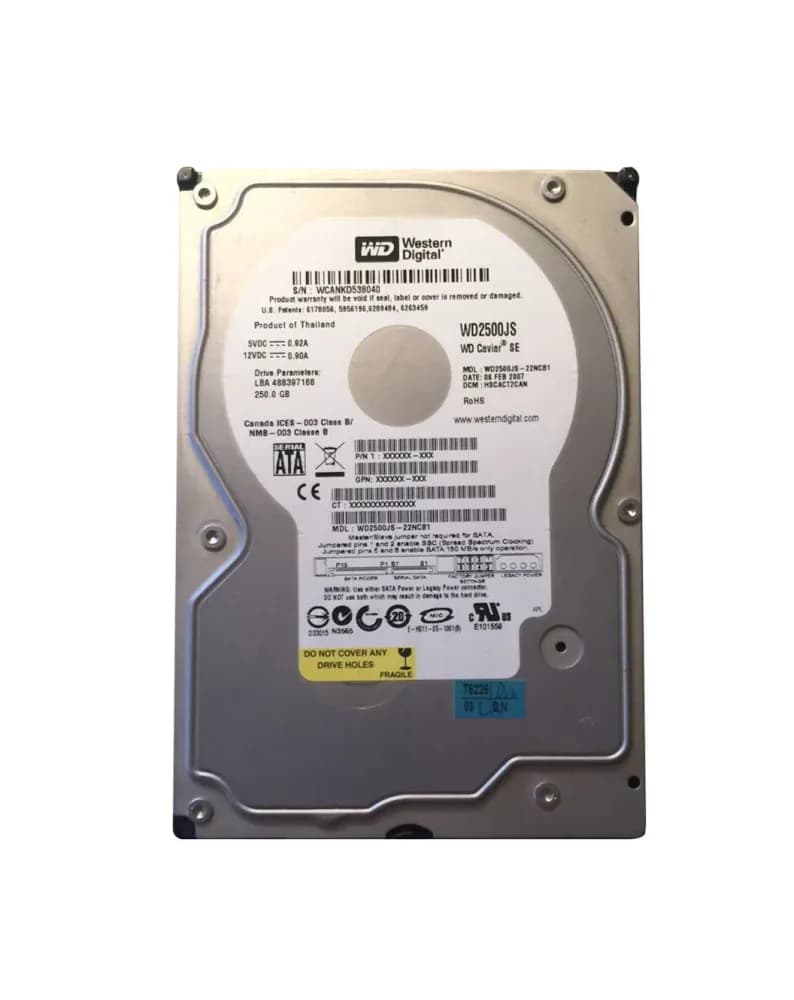 WD2500JS - Western Digital 250GB 7200RPM SATA 3Gb/s 3.5-in Hard Drive