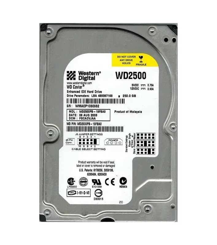 WD2500PB - Western Digital 250GB 7200RPM EIDE 3.5-inch Hard Drive