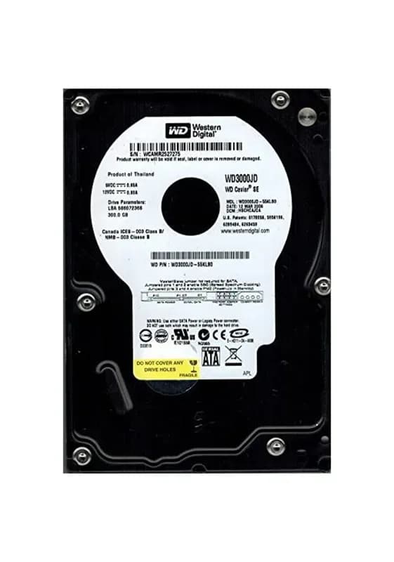 WD3000JD - WD 300GB 7200RPM SATA 1.5Gb/s 3.5-in HDD