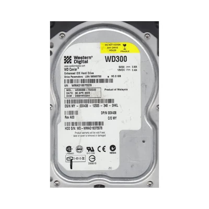 WD300BB - Western Digital 30GB 7200RPM EIDE 3.5-inch Hard Drive