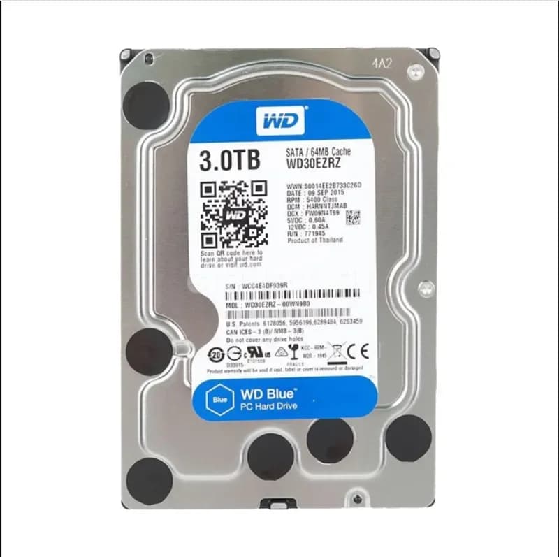 WD30EZRZ - Western Digital 3TB 5400RPM SATA 6Gb/s 3.5-in Hard Drive