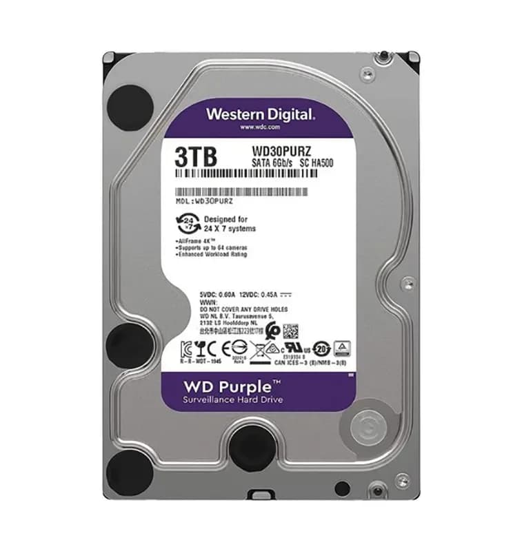 WD30PURZ - Western Digital 3TB 5400RPM SATA 6Gb/s 3.5-in Hard Drive