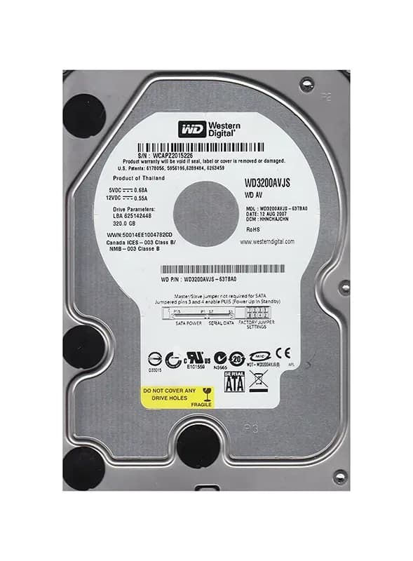 WD3200AVJS - WD 320GB 7200RPM SATA 3Gb/s 3.5-in HDD