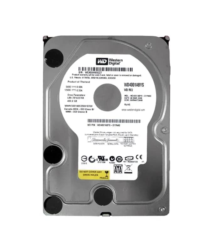 WD4001ABYS - WD 400GB 7200RPM SATA 3Gb/s 3.5-in HDD