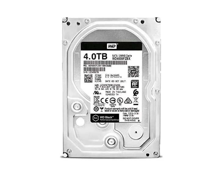 WD4005FZBX - Western Digital 4TB 7200RPM SATA 6Gb/s 3.5-in Hard Drive