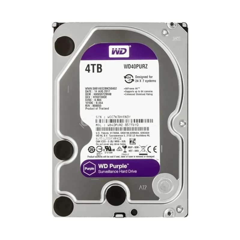 WD40PURZ - Western Digital 4TB 5400RPM SATA 6Gb/s 3.5-in Hard Drive