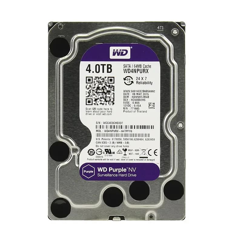 WD4NPURX - Western Digital 4TB 5400RPM SATA 6Gb/s 3.5-in Hard Drive