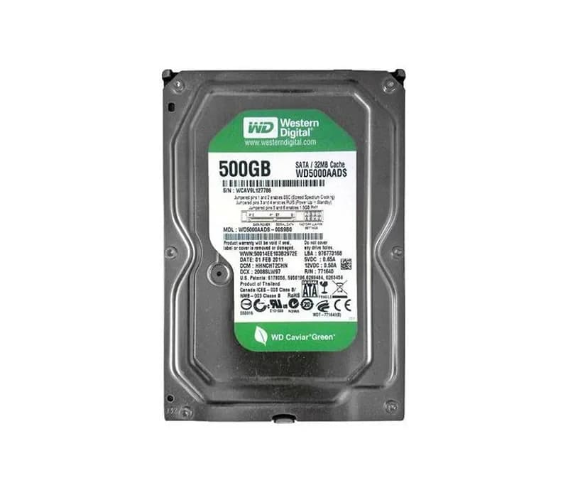 WD5000AADS - WD 500GB 7200RPM SATA 3Gb/s 3.5-in HDD