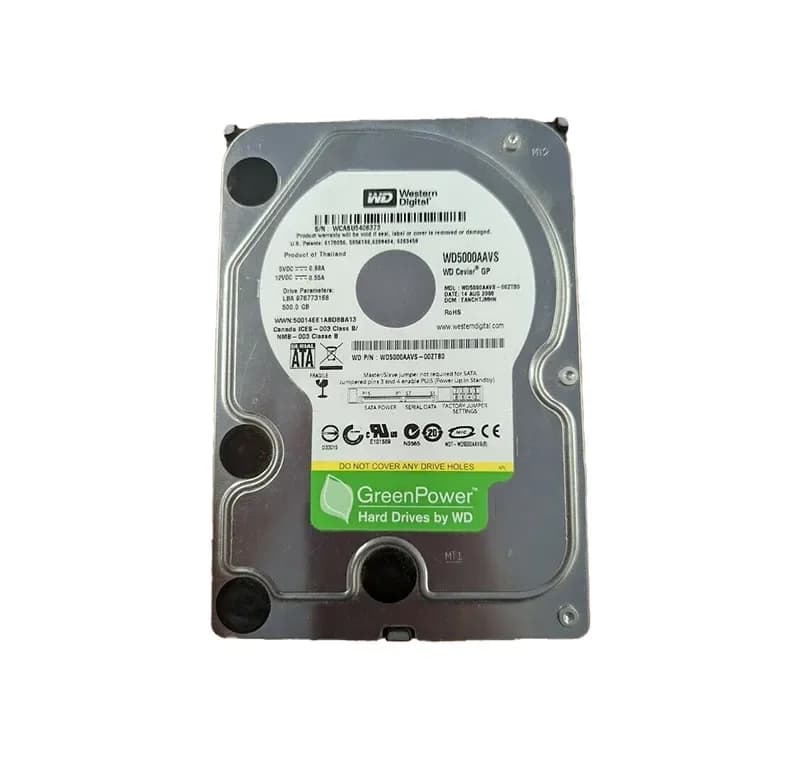 WD5000AAVS - WD 500GB 7200RPM SATA 3Gb/s 3.5-in HDD