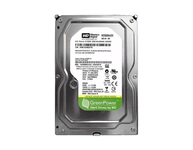 WD5000AUDX - WD 500GB 5400RPM SATA 6Gb/s 3.5-in HDD