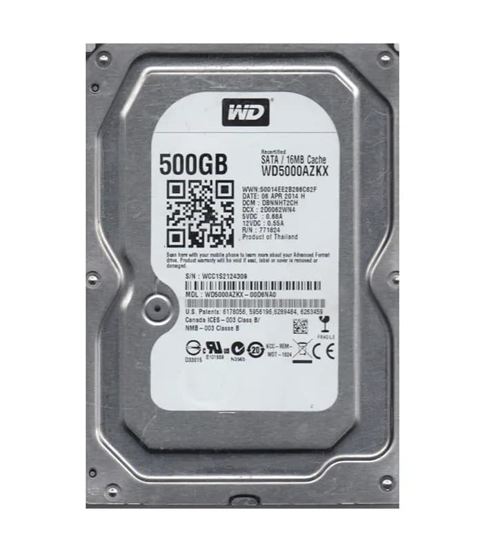 WD5000AZKX - WD 500GB 7200RPM SATA 6Gb/s 3.5-in HDD