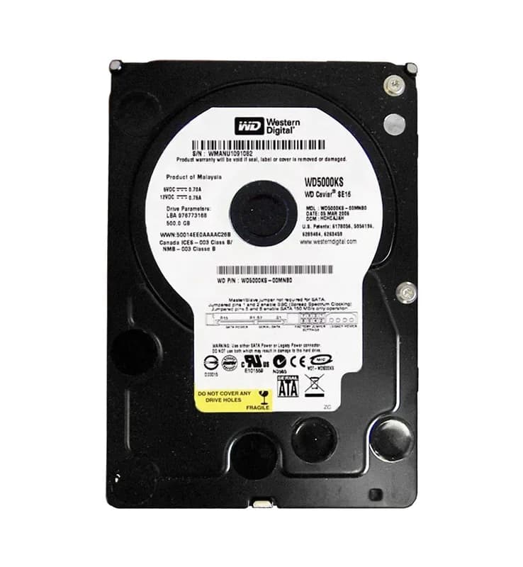 WD5000KS - Western Digital 500GB 7200RPM SATA 3Gb/s 3.5-in Hard Drive