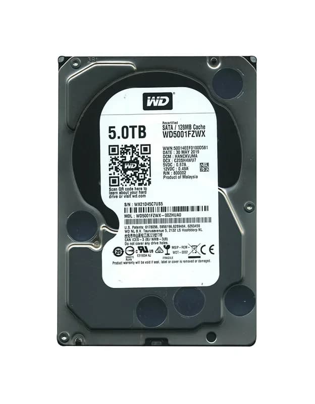 WD5001FZWX - Western Digital 5TB 7200RPM SATA 6Gb/s 3.5-in Hard Drive
