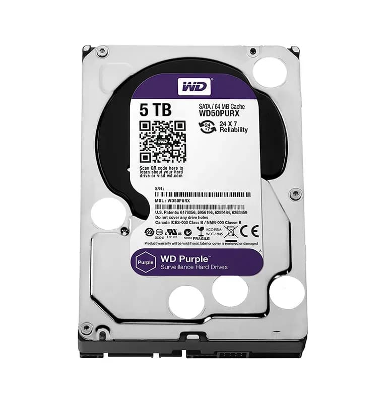 WD50PURX - Western Digital 5TB 5400RPM SATA 6Gb/s 3.5-in Hard Drive