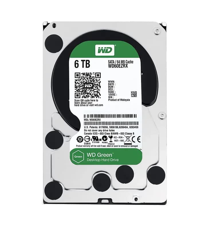 WD60EZRX - Western Digital 6TB 5400RPM SATA 6Gb/s 3.5-in Hard Drive