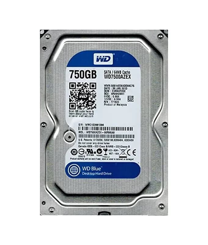 WD7500AZEX - WD 750GB 7200RPM SATA 6Gb/s 3.5-in HDD