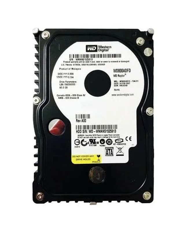 WD800ADFD - Western Digital 80GB 10K RPM SATA 3Gb/s 3.5-in Hard Drive
