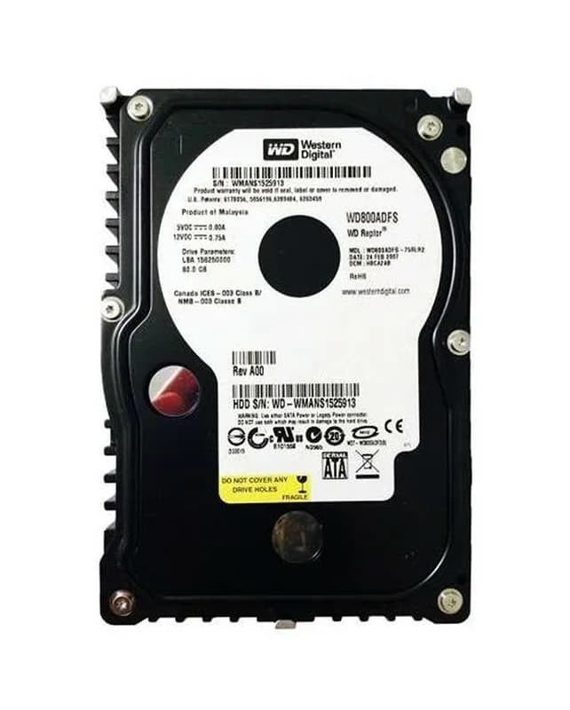 WD800ADFS - Western Digital 80GB 10K RPM SATA 3Gb/s 3.5-in Hard Drive