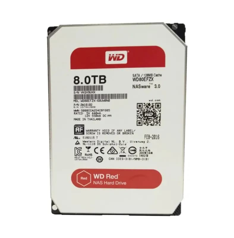 WD80EFZX - Western Digital 8TB 5400RPM SATA 6Gb/s 3.5-in Hard Drive