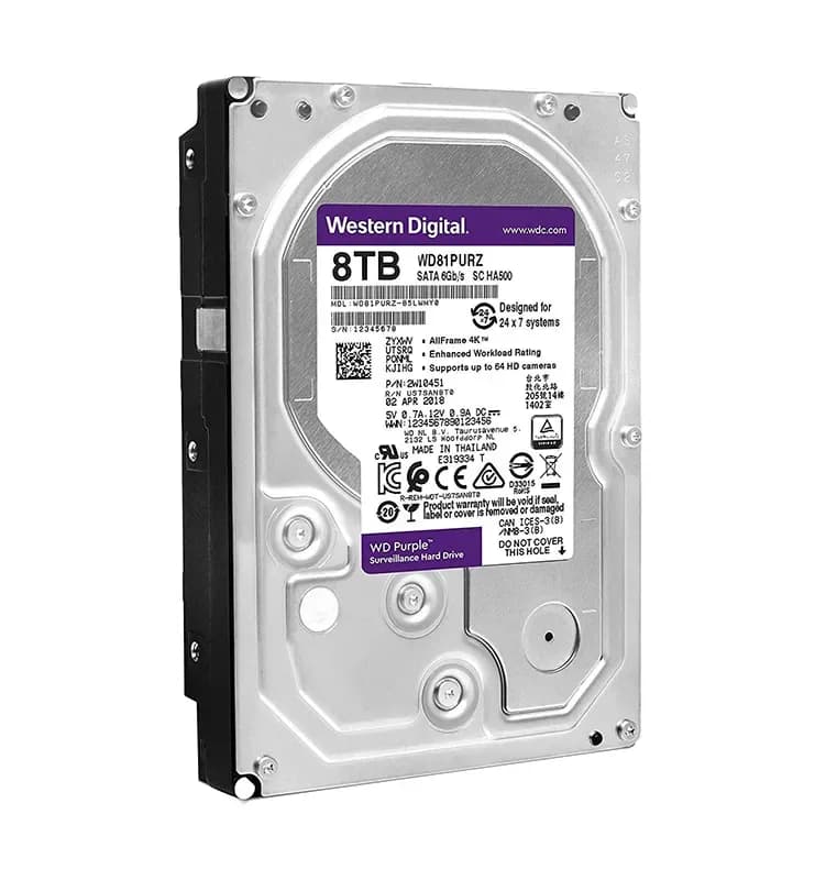 WD81PURZ - Western Digital 8TB 5400RPM SATA 6Gb/s 3.5-in Hard Drive