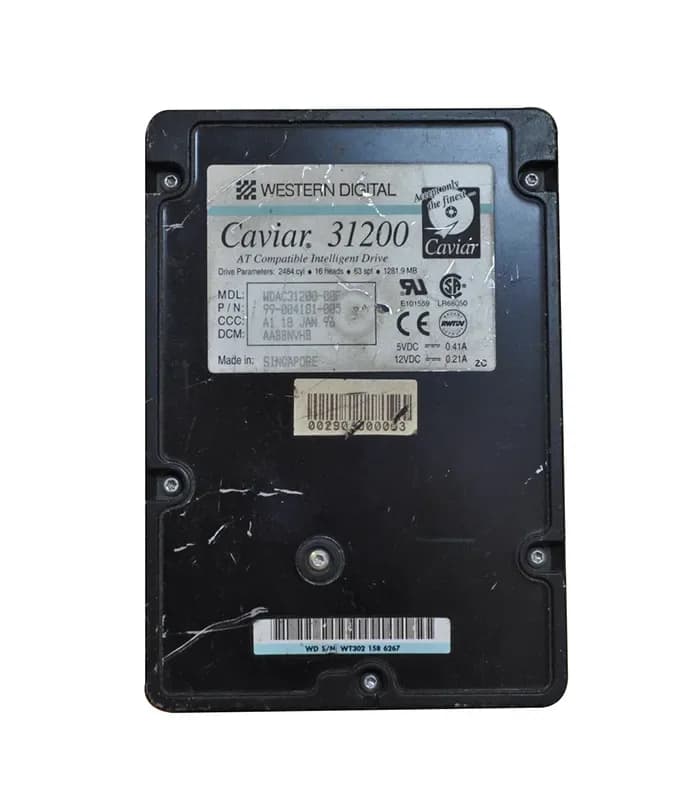 WDAC31200 - WD Caviar 1.2GB 4500RPM EIDE 64KB Cache 3.5" Hard Drive