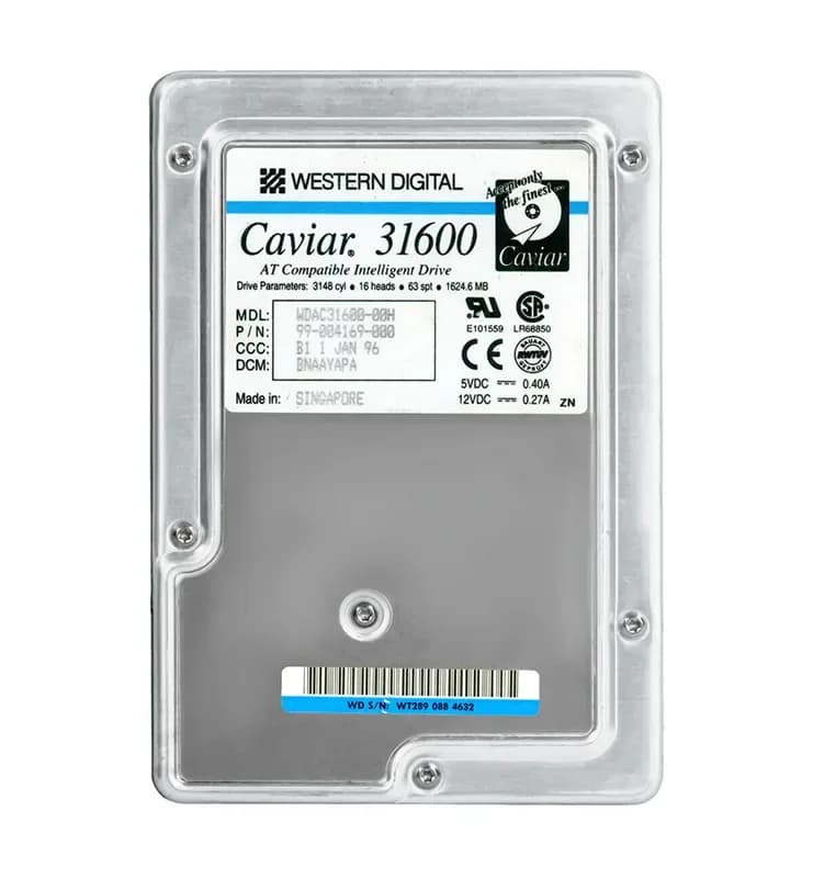 WDAC31600 - WD Caviar 1.6GB 5200RPM EIDE 128KB Cache 3.5" Hard Drive