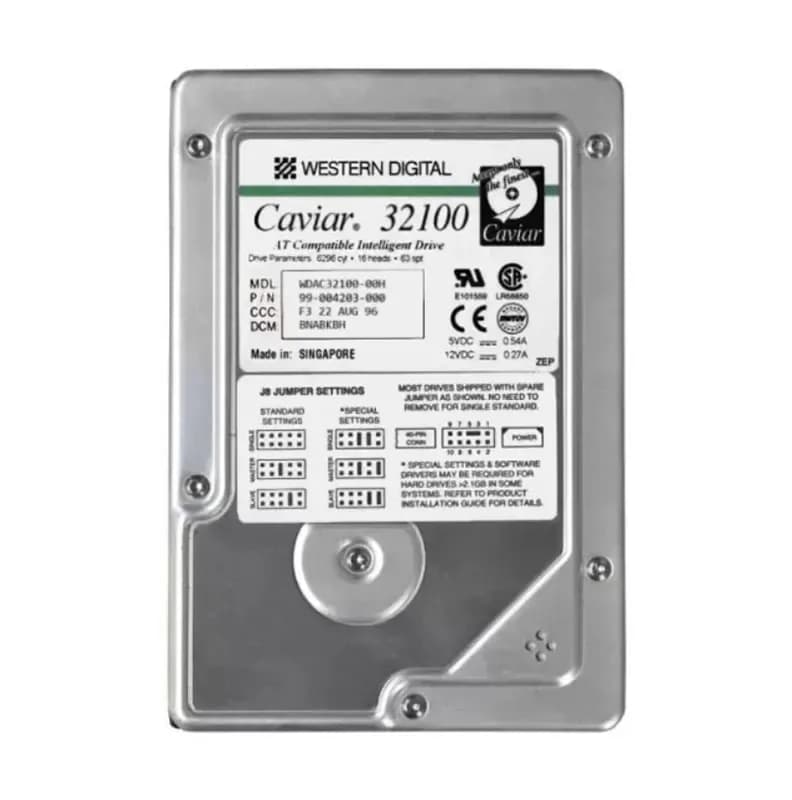 WDAC32100 - WD Caviar 2.1GB 5200RPM IDE/ATA 128KB Cache 3.5" HDD