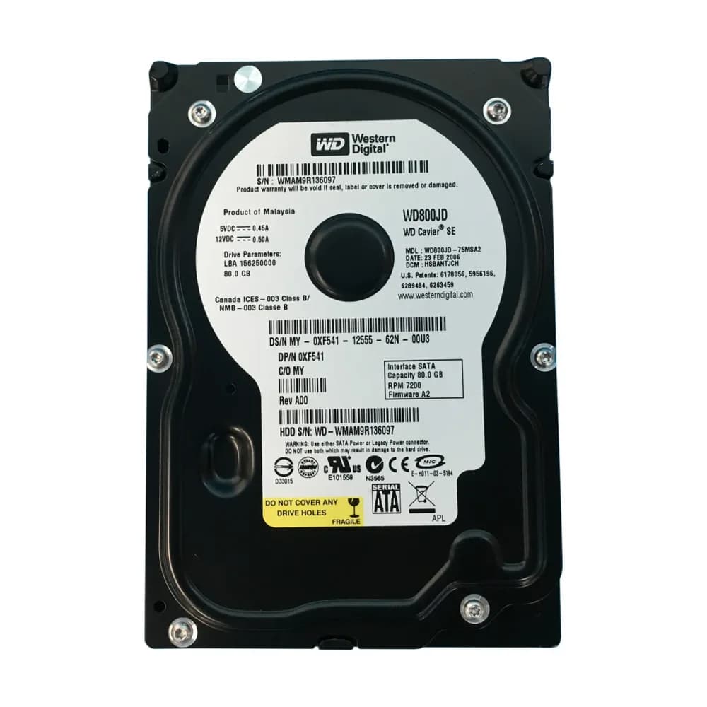 XF541 - Dell 80GB 7200RPM SATA 3Gb/s 3.5-in Hard Drive