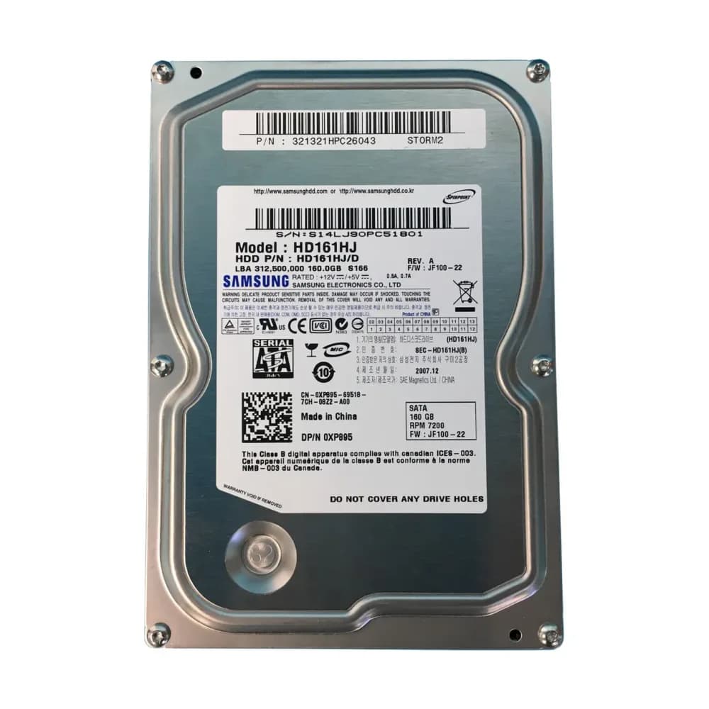 XP895 - Dell 160GB 7200RPM SATA 3Gb/s 3.5-in Hard Drive