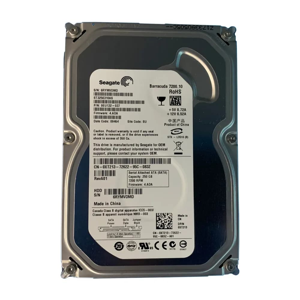 XT213 - Dell 250GB 7200RPM SATA 3Gb/s 3.5-in Hard Drive