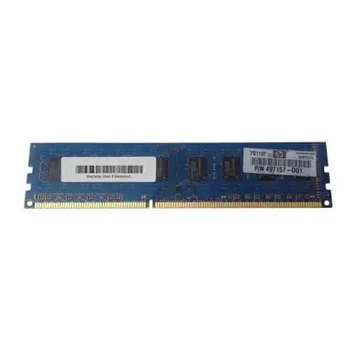 497157-001 - HP 2GB DDR3 1333MHz CL9 Non-ECC UDIMM Memory Module