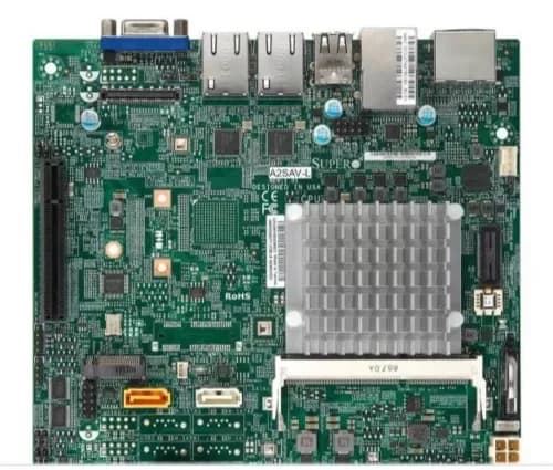 A2SAV-L - Supermicro Socket FCBGA-1296 System on Chip Chipset Mini-ITX System Board (Motherboard) Supports Atom E3940 DDR3 1X DIMM